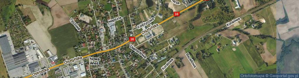 Zdjęcie satelitarne Kryształowa ul.